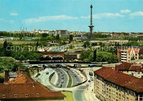 AK / Ansichtskarte Berlin Schnellstrassen Funkturm Berlin