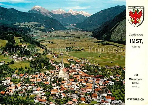 AK / Ansichtskarte Imst_Tirol Fliegeraufnahme Tarrenz Mieminger Kette Imst_Tirol