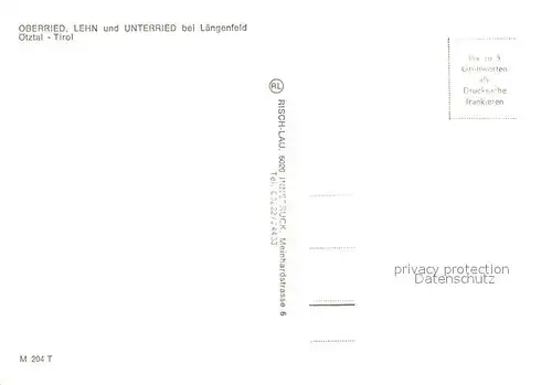 AK / Ansichtskarte Oberried_Laengenfeld_Oetztal Lehn Unterried  Oberried_Laengenfeld