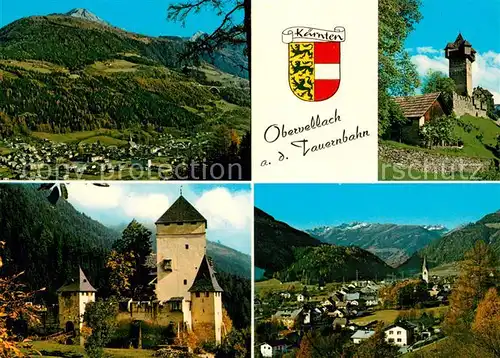 AK / Ansichtskarte Obervellach_Kaernten Panoramen Burg Falkenstein Burg Groppenstein Obervellach_Kaernten