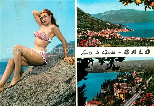 AK / Ansichtskarte Salo_Lago_di_Garda Panorama Badenixe Salo_Lago_di_Garda