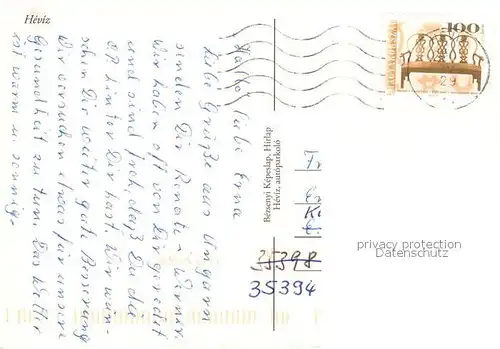 AK / Ansichtskarte Heviz Stadtansichten Heviz