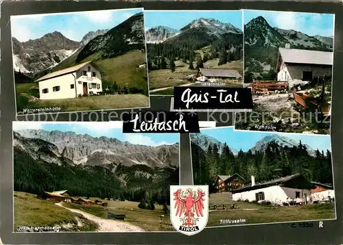 AK / Ansichtskarte Leutasch Wettersteinhuette Haemmermoosalm Wangalm Tillfussalm Leutasch