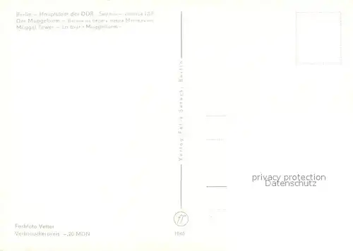 AK / Ansichtskarte Berlin Mueggelturm Berlin