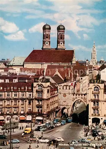 AK / Ansichtskarte Muenchen Karlsplatz Frauenkirche Muenchen