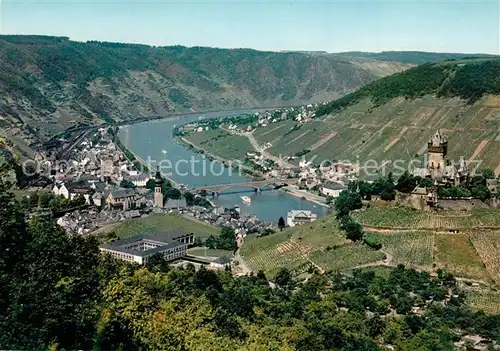 AK / Ansichtskarte Cochem_Mosel Fliegeraufnahme Cochem Mosel