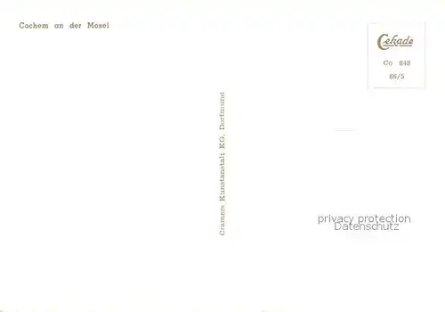 AK / Ansichtskarte Cochem_Mosel Fliegeraufnahme Cochem Mosel