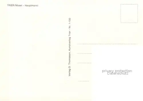 AK / Ansichtskarte Trier Hauptmarkt Trier