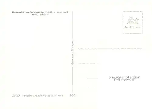 AK / Ansichtskarte Badenweiler Minigolfplatz Badenweiler
