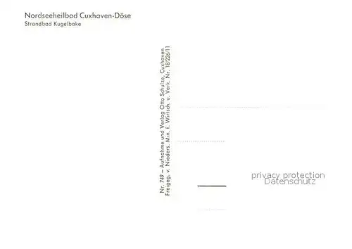 AK / Ansichtskarte Cuxhaven_Doese_Nordseebad Fliegeraufnahme Strandbad Kugelbake Cuxhaven_Doese_Nordseebad