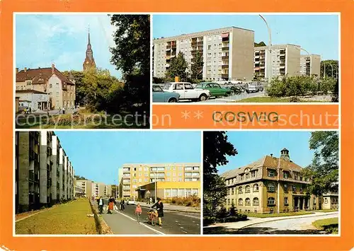 AK / Ansichtskarte Coswig_Sachsen Friedrich Engels Platz Strasse der Befreiung Pflegeheim Kreisheim Coswig Sachsen