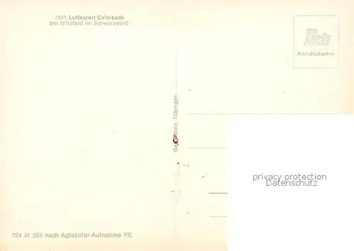 AK / Ansichtskarte Calmbach_Enz  Calmbach Enz