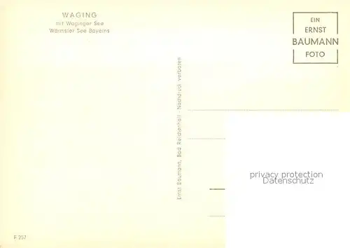 AK / Ansichtskarte Waging_See  Waging_See