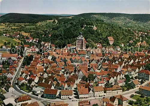 AK / Ansichtskarte Herrenberg_Wuerttemberg Fliegeraufnahme Herrenberg Wuerttemberg