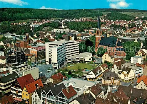 AK / Ansichtskarte Heidenheim_Brenz Rathaus Zentrum Pauluskirche Heidenheim Brenz