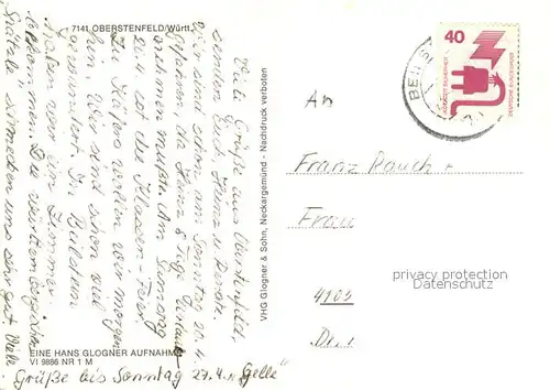 AK / Ansichtskarte Oberstenfeld Gasthof Ochsen Oberstenfeld