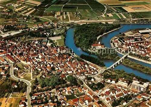 AK / Ansichtskarte Lauffen_Neckar Fliegeraufnahme Lauffen Neckar