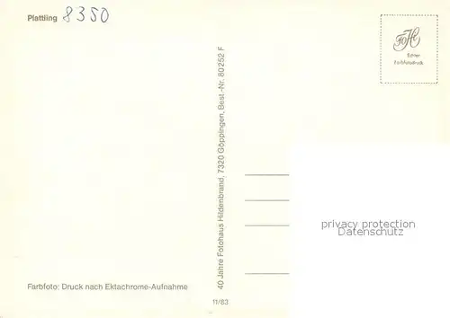 AK / Ansichtskarte Plattling_Isar_Bayern  Plattling_Isar_Bayern