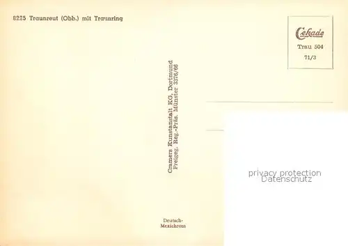 AK / Ansichtskarte Traunreut Traunring  Traunreut