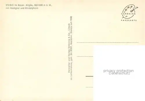 AK / Ansichtskarte Steibis Fliegeraufnahme Hochgrat Rindalphorn Steibis