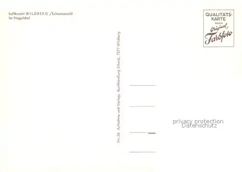 AK / Ansichtskarte Wildberg_Schwarzwald  Wildberg Schwarzwald