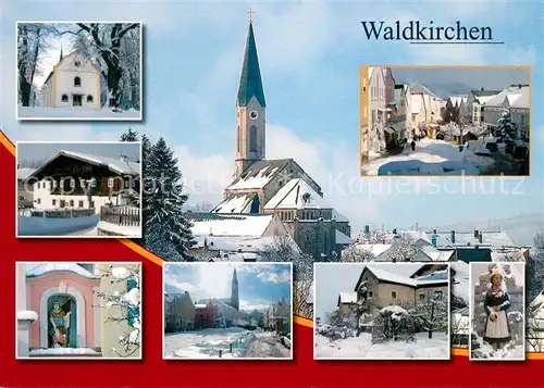 AK / Ansichtskarte Waldkirchen_Niederbayern Orts und Teilansichten Kirche Waldkirchen Niederbayern