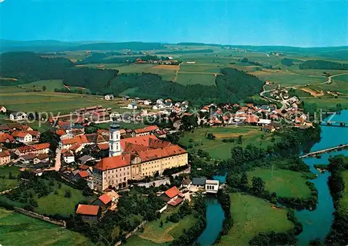 AK / Ansichtskarte Walderbach Fliegeraufnahme mit Klosterkirche Walderbach