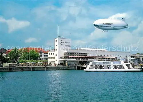 AK / Ansichtskarte Friedrichshafen_Bodensee Zeppelin Museum mit Zeppelin Friedrichshafen Bodensee