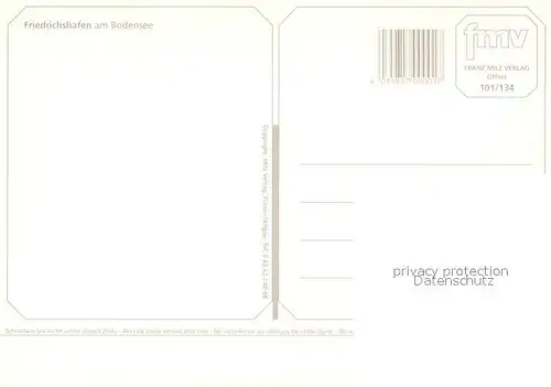 AK / Ansichtskarte Friedrichshafen_Bodensee Fliegeraufnahme Friedrichshafen Bodensee