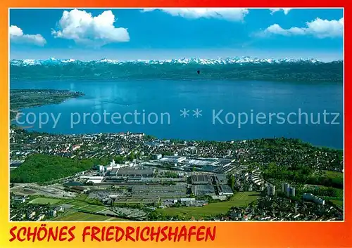 AK / Ansichtskarte Friedrichshafen_Bodensee Fliegeraufnahme Friedrichshafen Bodensee