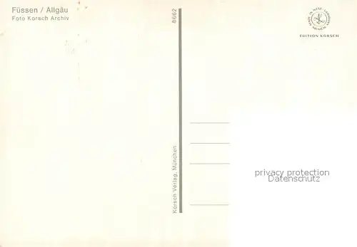 AK / Ansichtskarte Fuessen_Allgaeu Schloss Fuessen Allgaeu