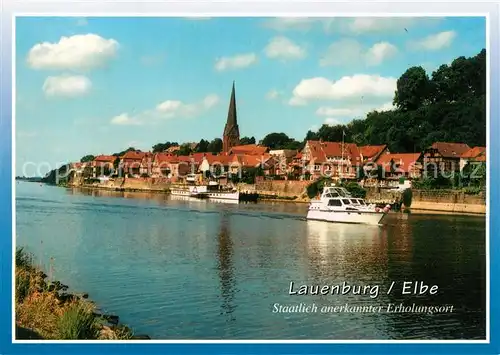 AK / Ansichtskarte Lauenburg_Elbe Stadtpanorama Lauenburg Elbe