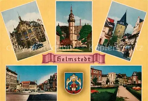 AK / Ansichtskarte Helmstedt Rathaus Kirche Stadttor Marktplatz Park Helmstedt