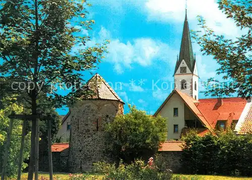 AK / Ansichtskarte Saulgau Katzenturm Pfarrkirche St Johannes des Taeufers Saulgau