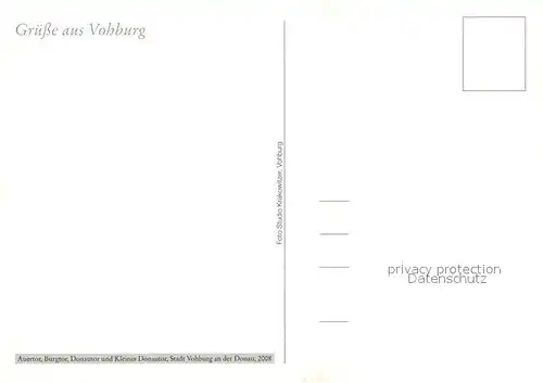 AK / Ansichtskarte Vohburg_Donau Auertor Donautor Burgtor Kleines Donautor Vohburg Donau