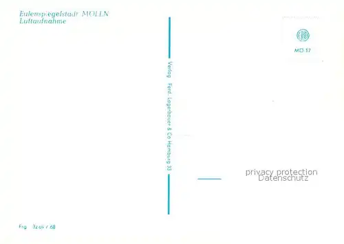 AK / Ansichtskarte Moelln_Lauenburg Fliegeraufnahme Moelln_Lauenburg