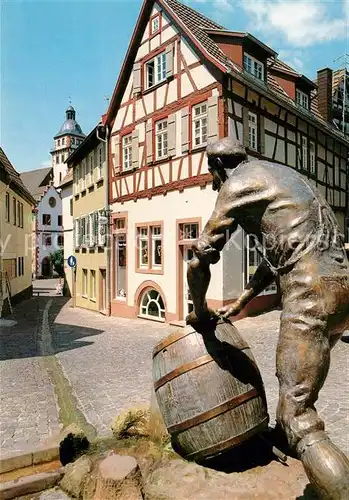 AK / Ansichtskarte Mosbach_Baden Fachwerkhaeuser Kiwelschisser Brunnen Mosbach_Baden