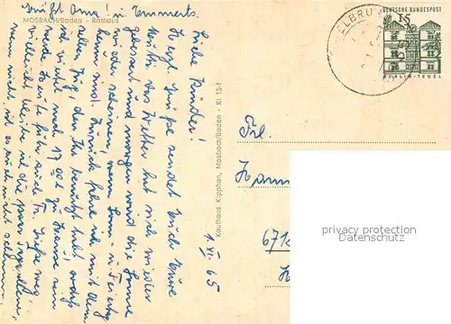 AK / Ansichtskarte Mosbach_Baden Rathaus Mosbach_Baden