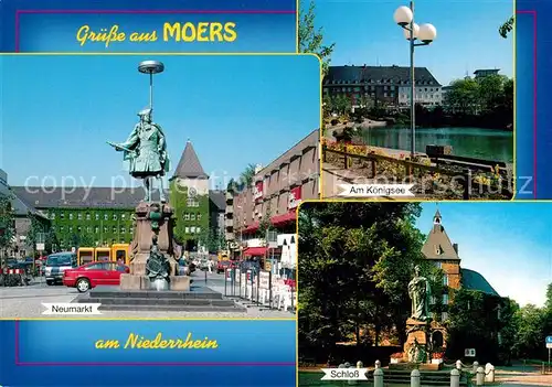 AK / Ansichtskarte Moers Neumarkt Koenigsee Schloss Moers