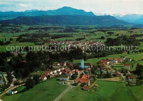 AK / Ansichtskarte Waltenhofen_Allgaeu Fliegeraufnahme mit Gruenten und Allgaeuer Hochgebirge Waltenhofen Allgaeu
