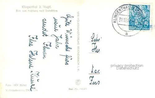 AK / Ansichtskarte Steindoebra Panorama Blick vom Aschberg Winterlandschaft Steindoebra