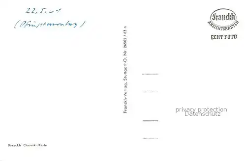 AK / Ansichtskarte Waldenburg_Wuerttemberg Landschaftspanorama Blick zum Ort mit Schloss Franckh Chronik Karte Waldenburg Wuerttemberg