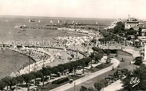 AK / Ansichtskarte Arcachon_Gironde La Plage les 3 Jetees et les Regates Arcachon Gironde