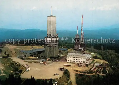 AK / Ansichtskarte Grosser_Feldberg_Taunus Fernmeldeturm Fernsehturm Sender Berggaststaette Fliegeraufnahme Grosser_Feldberg_Taunus