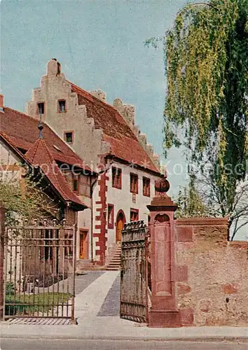 AK / Ansichtskarte Babenhausen_Hessen Burg mit Breschturm Babenhausen Hessen