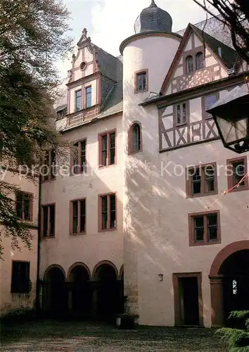 AK / Ansichtskarte Babenhausen_Hessen Schloss Schlosshof Saeulenhalle Babenhausen Hessen