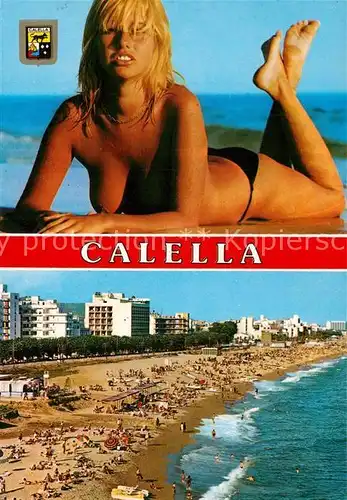 AK / Ansichtskarte Calella Badenixe Strand Hotels Calella