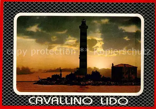 AK / Ansichtskarte Cavallino_Venezia Leuchtturm in der Abendsonne Cavallino Venezia