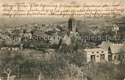 AK / Ansichtskarte Luebbecke_Westfalen Panorama Luebbecke_Westfalen
