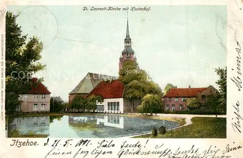 AK / Ansichtskarte Itzehoe Saint Laurenti Kirche Klosterhof Itzehoe